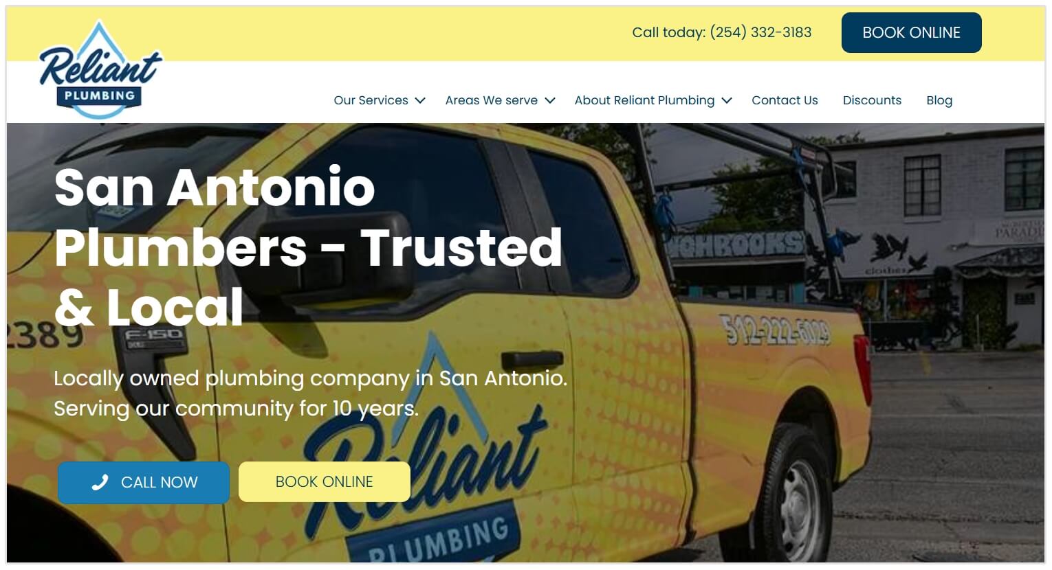 Pagina della posizione di Reliant Plumbing
